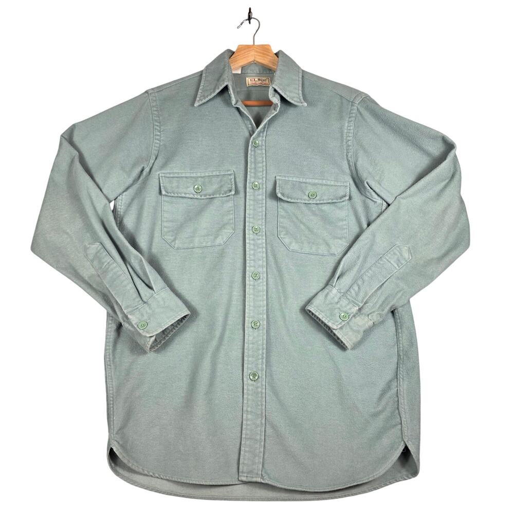 Vintage L.L. Bean Men's Chamois Cloth Button Down Shirt